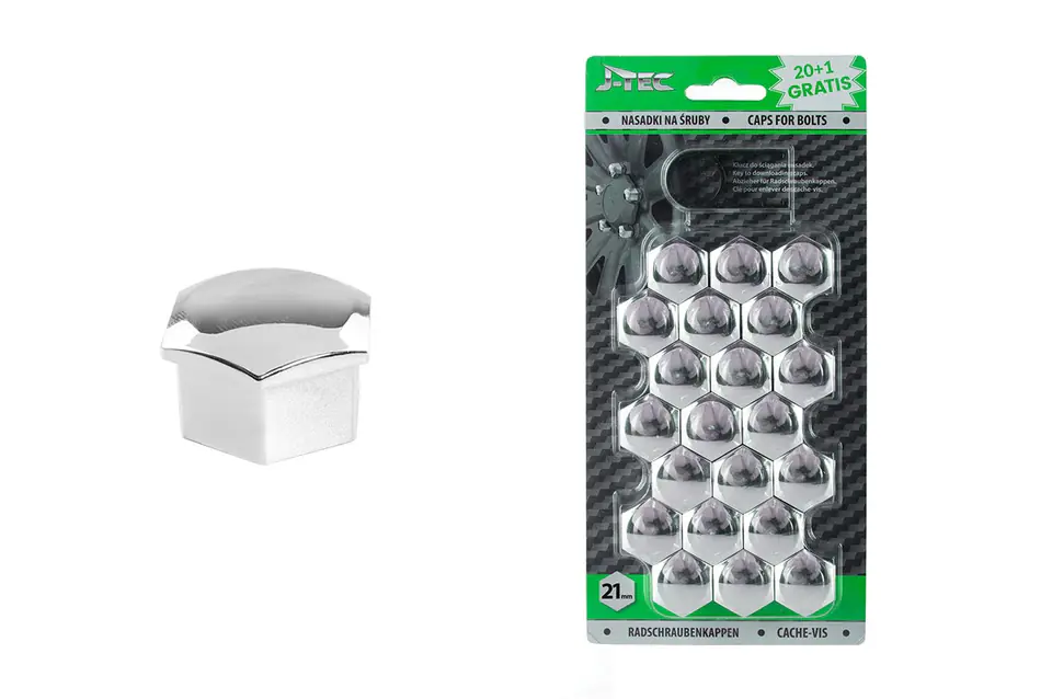 Screw caps 21 mm chrome plated at Wasserman.eu