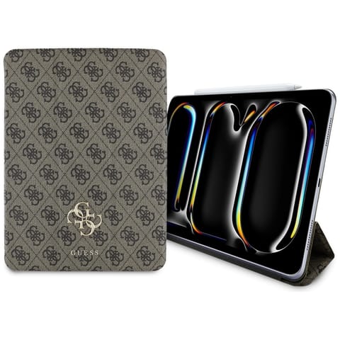 ⁨Guess GUFC11PM24PS4SGW iPad Pro 11" 2024 brązowy/brown Magnetic 4G Big Logo⁩ w sklepie Wasserman.eu