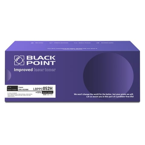 ⁨Toner BLACK POINT LBPPC052H Canon CRG-052HBK⁩ w sklepie Wasserman.eu