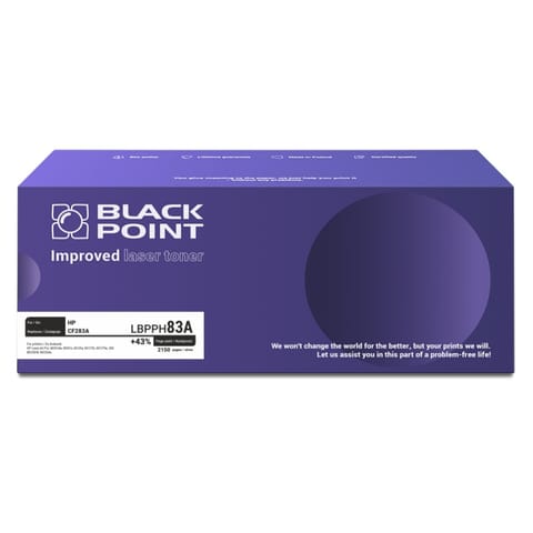 ⁨Toner BLACK POINT LBPPH83A HP CF283A⁩ w sklepie Wasserman.eu