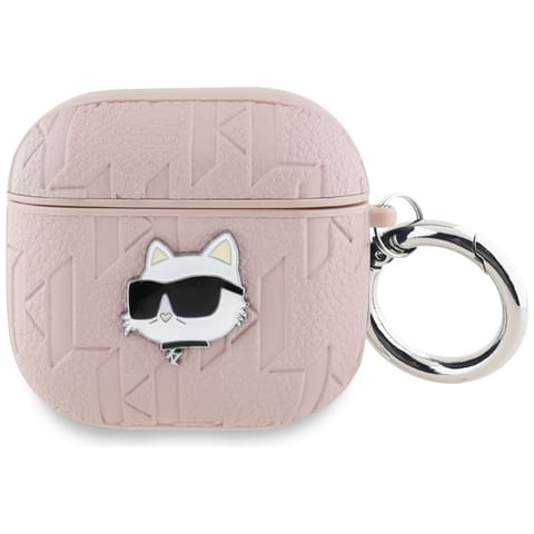 ⁨Etui Karl Lagerfeld Monogram Choupette   Head do AirPods 4 różowy⁩ w sklepie Wasserman.eu