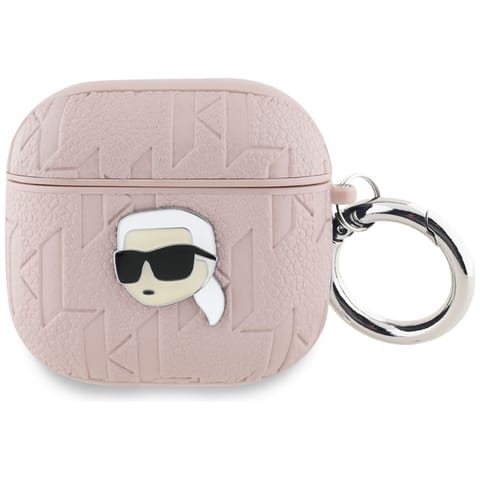 ⁨Etui Karl Lagerfeld Monogram Karl Head   do AirPods 4 różowy⁩ w sklepie Wasserman.eu
