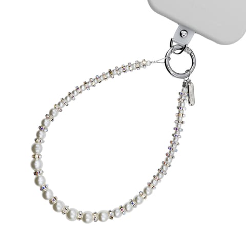 ⁨Crong Phone Charm - Smycz zawieszka do telefonu (Silver Beads)⁩ w sklepie Wasserman.eu