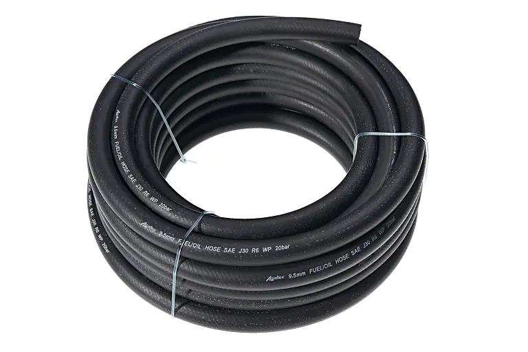 ⁨Fuel hose reinforced rubber reinforced 3-layer dia 4 mm/1 m (10m in roll)⁩ at Wasserman.eu