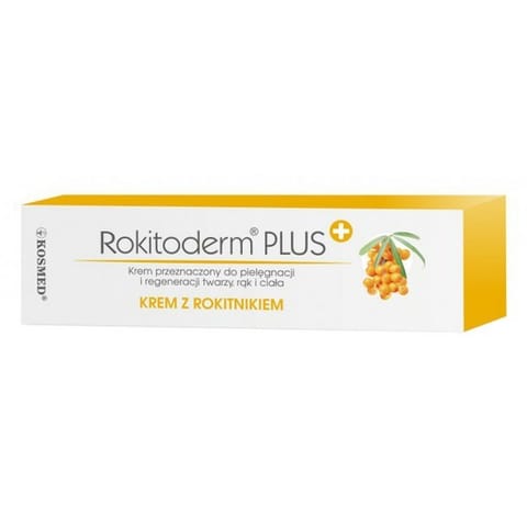 ⁨KOSMED Rokitoderm Plus Krem pielęgnująco-regenerujący z rokitnikiem 20 ml⁩ w sklepie Wasserman.eu