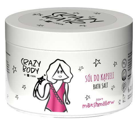 ⁨HISKIN Crazy Body Sól do kąpieli - MARSHMALLOW 300 g⁩ w sklepie Wasserman.eu