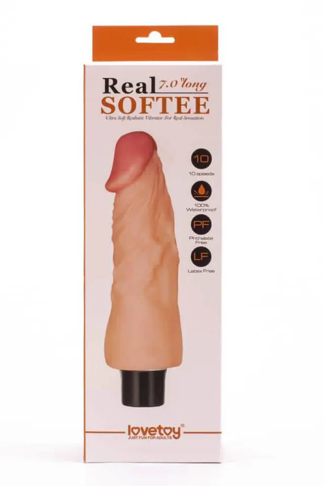 ⁨Wibrator LOVETOY REAL SOFTEE 18cm⁩ w sklepie Wasserman.eu