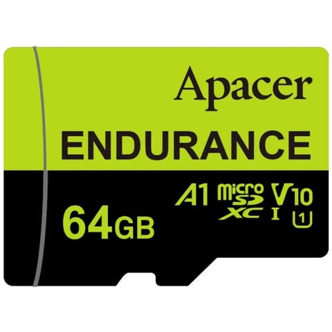 ⁨Apacer  Endurance V30 A1, 64GB, micro SDXC, AP64GEDM1D05-R, UHS-I U3 (Class 10)⁩ w sklepie Wasserman.eu