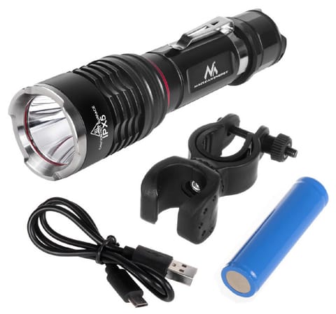 ⁨Flashlight CREE MCE220 10W 800lm USB bicycle holder⁩ at Wasserman.eu