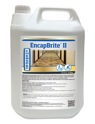 ⁨Chemspec Encap Brite II 5L - środek do czyszczenia dywanów⁩ w sklepie Wasserman.eu