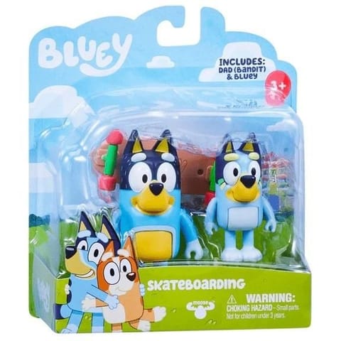 Bluey Figurki Jazda na deskorolce 2 szt. w sklepie Wasserman.eu