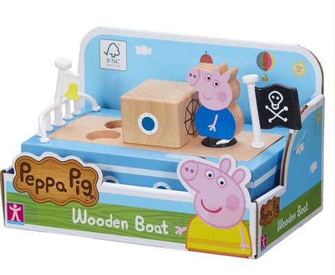 ⁨Peppa Pig - Drewniana łódka z figurką⁩ w sklepie Wasserman.eu