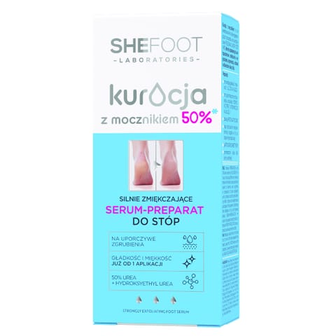 ⁨SHEFOOT Kuracja z mocznikiem 50% Silnie zmiękczające Serum - preparat do stóp⁩ w sklepie Wasserman.eu