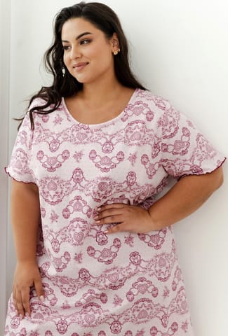 ⁨KOSZULA TARO 3374 TARA SS25 XXL-4XL (kolor różowy, rozmiar 3XL)⁩ w sklepie Wasserman.eu