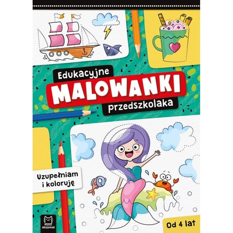 ⁨Edukacyjne malowanki przedszkolaka. Uzupełniam i koloruję⁩ w sklepie Wasserman.eu