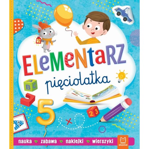 ⁨Elementarz pięciolatka. Nauka, zabawa, naklejki, wierszyki⁩ w sklepie Wasserman.eu