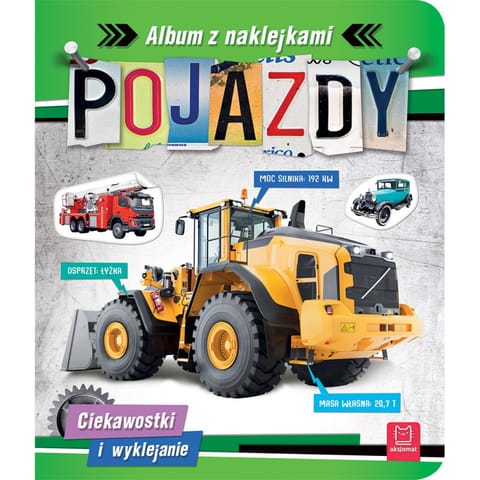 ⁨Pojazdy. Album z naklejkami. Ciekawostki i wyklejanie⁩ w sklepie Wasserman.eu