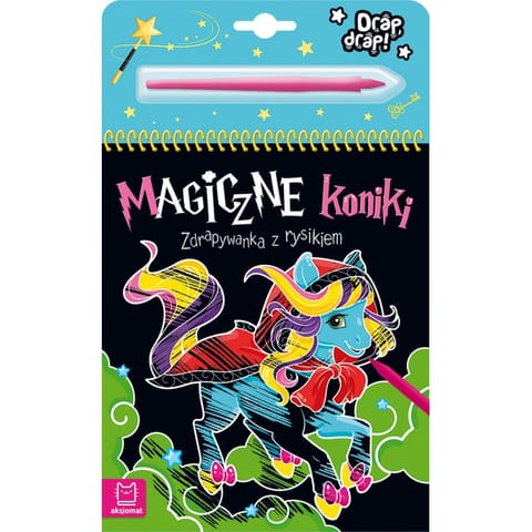 ⁨Magiczne koniki. Zdrapywanka z rysikiem⁩ w sklepie Wasserman.eu