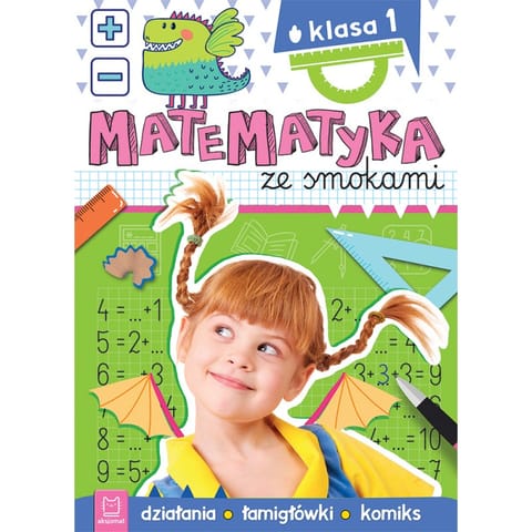 ⁨Matematyka ze smokami. Klasa 1. Działania, łamigłówki, komiks⁩ w sklepie Wasserman.eu