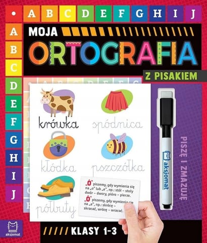 ⁨Moja ortografia z pisakiem klasy 1-3. Piszę i zmazuję (od 7 lat)⁩ w sklepie Wasserman.eu
