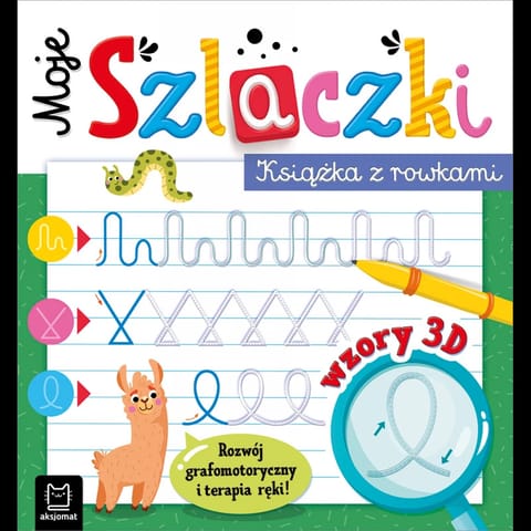 ⁨Moje Szlaczki. Książka z rowkami. Wzory 3D. Zabawy grafomotoryczne, terapia ręki⁩ w sklepie Wasserman.eu