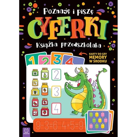 ⁨Poznaję i piszę cyferki. Książka przedszkolaka. Karty do gry memory w środku⁩ w sklepie Wasserman.eu