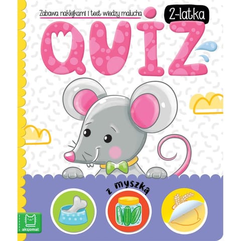 ⁨Quiz 2-latka z myszką. Zabawa naklejkami i test wiedzy malucha⁩ w sklepie Wasserman.eu