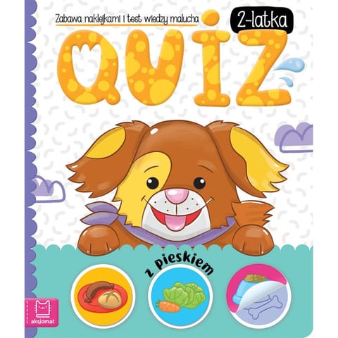 ⁨Quiz 2-latka z pieskiem. Zabawa naklejkami i test wiedzy malucha⁩ w sklepie Wasserman.eu