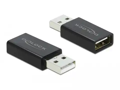 ⁨Adapter USB 2.0 Typ-A męski do Type-A żeńskiego Data Blocker⁩ w sklepie Wasserman.eu