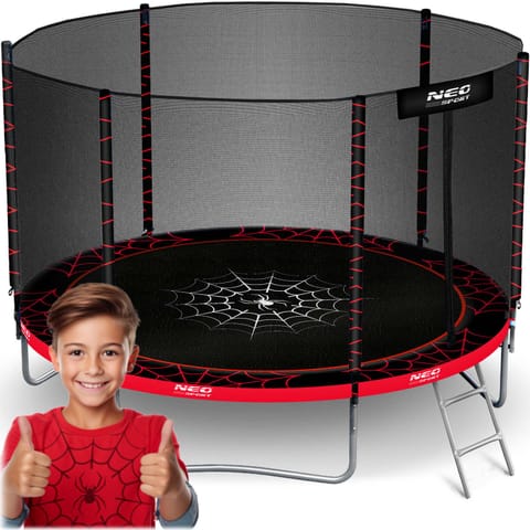 ⁨Trampolina ogrodowa 10ft/312cm z siatką zewnętrzną i drabinką Neo-Sport⁩ w sklepie Wasserman.eu