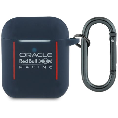 ⁨Etui Red Bull Silicone Logo & Lines do   AirPods 1 / 2 granatowy⁩ w sklepie Wasserman.eu