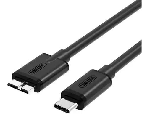 ⁨Kabel USB TYP-C do microUSB 3.0 1m Y-C475BK⁩ w sklepie Wasserman.eu