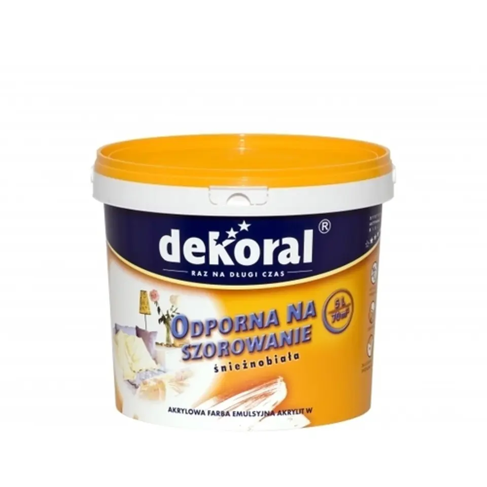 ⁨INTERIOR LATEX EMULSION DEKORAL AKRYLITE W PLUS WHITE.10L⁩ at Wasserman.eu