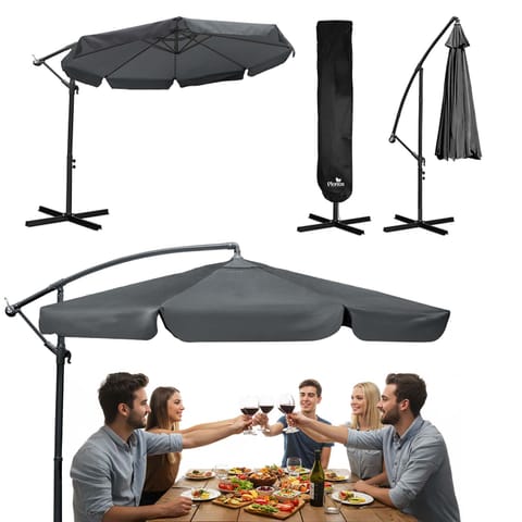 ⁨Parasol ogrodowy składany 8 segmentowy 350 cm z pokrowcem Plonos PL-881⁩ w sklepie Wasserman.eu