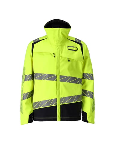 ⁨MASCOT® Kurtka softshell ACCELERATE MULTISAFE (kolor żółty hi-vis/ciemny granat, rozmiar L)⁩ w sklepie Wasserman.eu