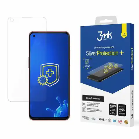 ⁨3MK Silver Protect+ OnePlus Nord 2 5G Wet Mounted Antimicrobial Film⁩ at Wasserman.eu