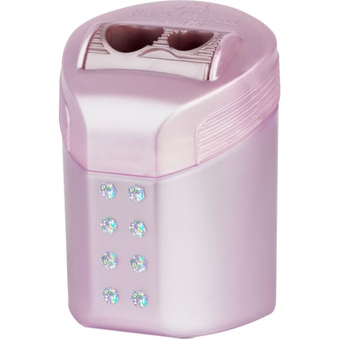 ⁨Temperówka podwójna RollOn SPARKLE na blistrze 183990 FABER-CASTELL⁩ w sklepie Wasserman.eu