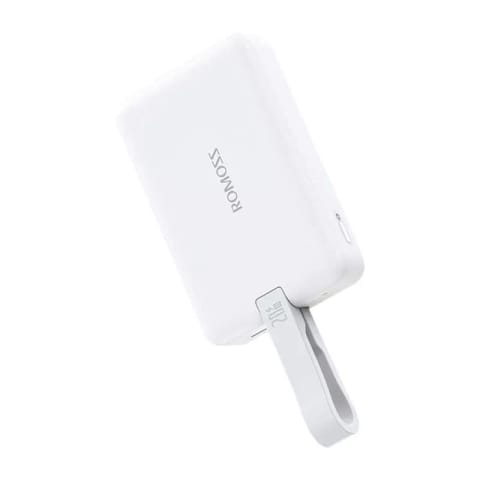 ⁨Powerbank Romoss WMS10 10000mAh 20W, biały – Ładowanie magnetyczne i szybkie ładowanie⁩ w sklepie Wasserman.eu