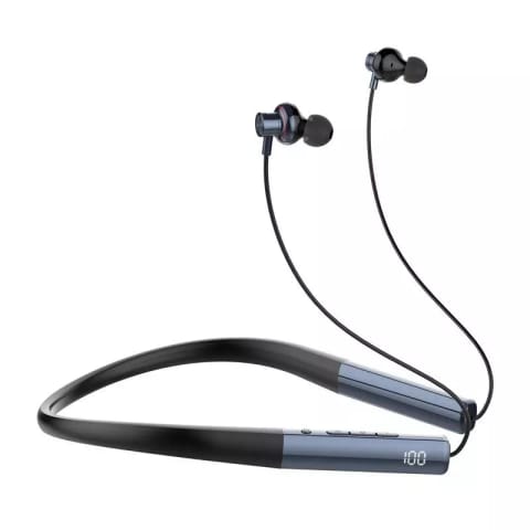 ⁨Słuchawki Bezprzewodowe Neckband LDNIO N01 Bluetooth 5.3 50h Ciemnoniebieskie⁩ w sklepie Wasserman.eu