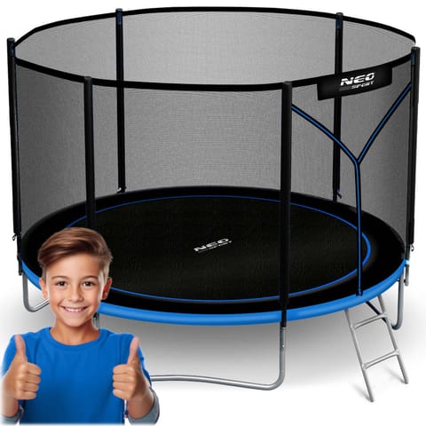 ⁨Trampolina ogrodowa 10ft/312cm z siatką zewnętrzną i drabinką Neo-Sport⁩ w sklepie Wasserman.eu