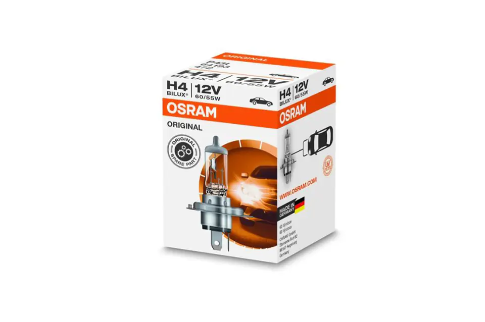 ⁨Halogen bulb osram h4 12v 60/55 p43t⁩ at Wasserman.eu