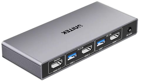 ⁨Unitek Przełącznik KVM 4K@60Hz USB 3.0 HDMI⁩ w sklepie Wasserman.eu