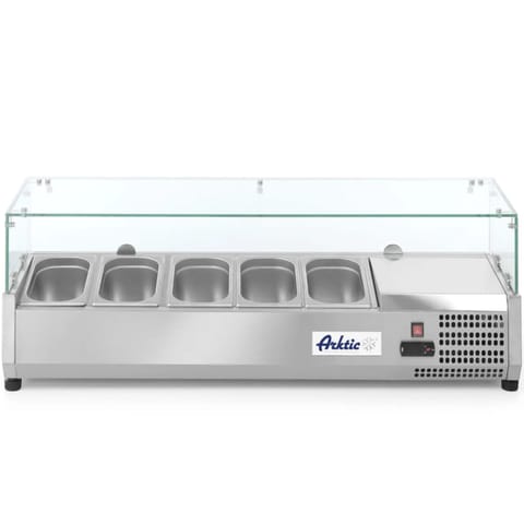 ⁨Glazed refrigerated extension with display case 5 x GN 1/4 - Hendi 232903⁩ at Wasserman.eu