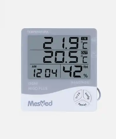 ⁨Hygrometer MM-778 Higo Plus with thermometer and clock function⁩ at Wasserman.eu