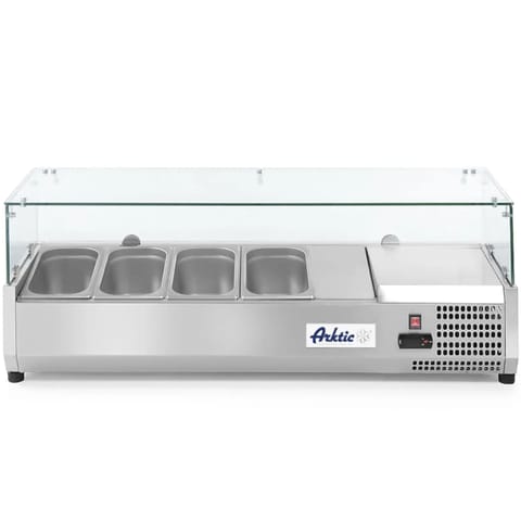 ⁨Stand with refrigerated display case 4 x GN 1/3 width 120cm - Hendi 232965⁩ at Wasserman.eu