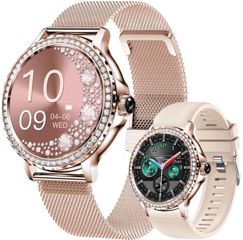 ⁨Smartwatch Damski Rubicon RNCF19-1 Różowe Złoto  Bransoleta + Pasek⁩ w sklepie Wasserman.eu