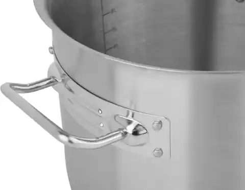 ⁨HIGH POT WITH STAINLESS STEEL LID 25X25 12L⁩ at Wasserman.eu