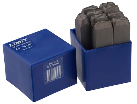 ⁨Stemple znakujące 24437- cyfry od 0 do 9 o wysokości 20 mm Limit⁩ w sklepie Wasserman.eu