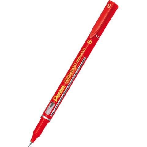 ⁨Foliopis wodoodporny czerwony 0,4mm NFS410-B PENTEL⁩ w sklepie Wasserman.eu