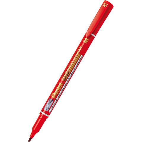 ⁨Foliopis wodoodporny czerwony 1,0mm NM470-B PENTEL⁩ w sklepie Wasserman.eu